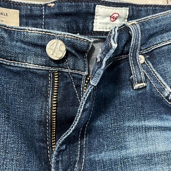 AG Jean The Legging Ankle Super Skinny Destroyed Faded Medium Wash - Picture 5 of 12